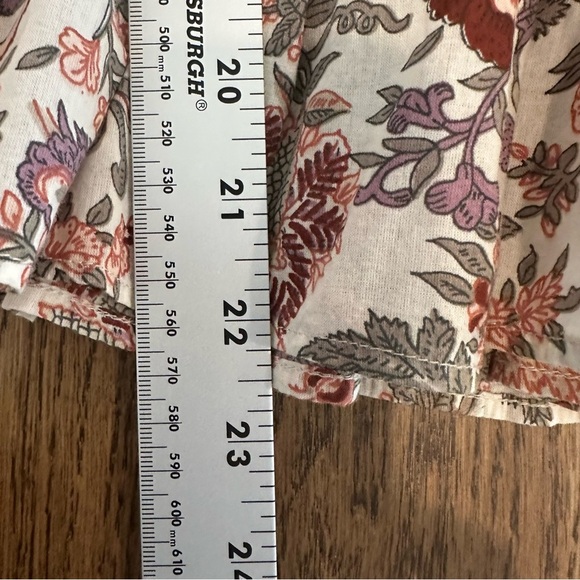 Anthropologie Love The Label One Balloon Sleeve Floral Peplum Blouse XS NWT - Picture 7 of 8